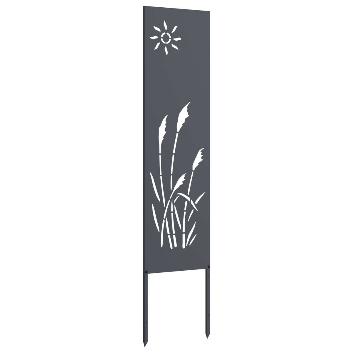 Vidaxxl Garten-Sichtschutz Anthrazit 32 x 140 cm kaltgewalzter Stahl