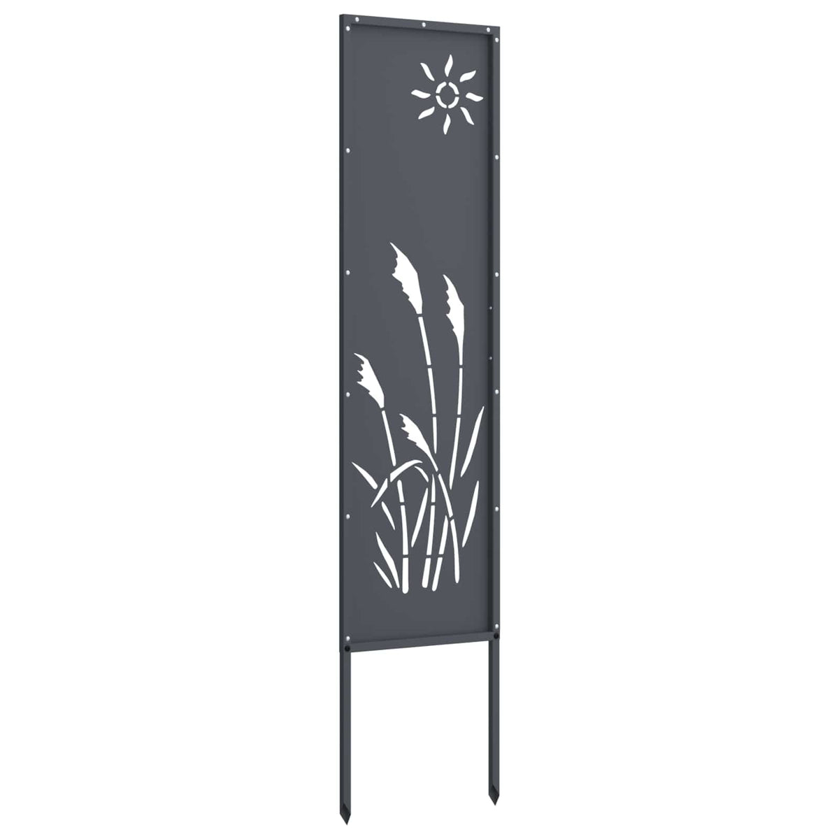 Vidaxxl Garten-Sichtschutz Anthrazit 32 x 140 cm kaltgewalzter Stahl