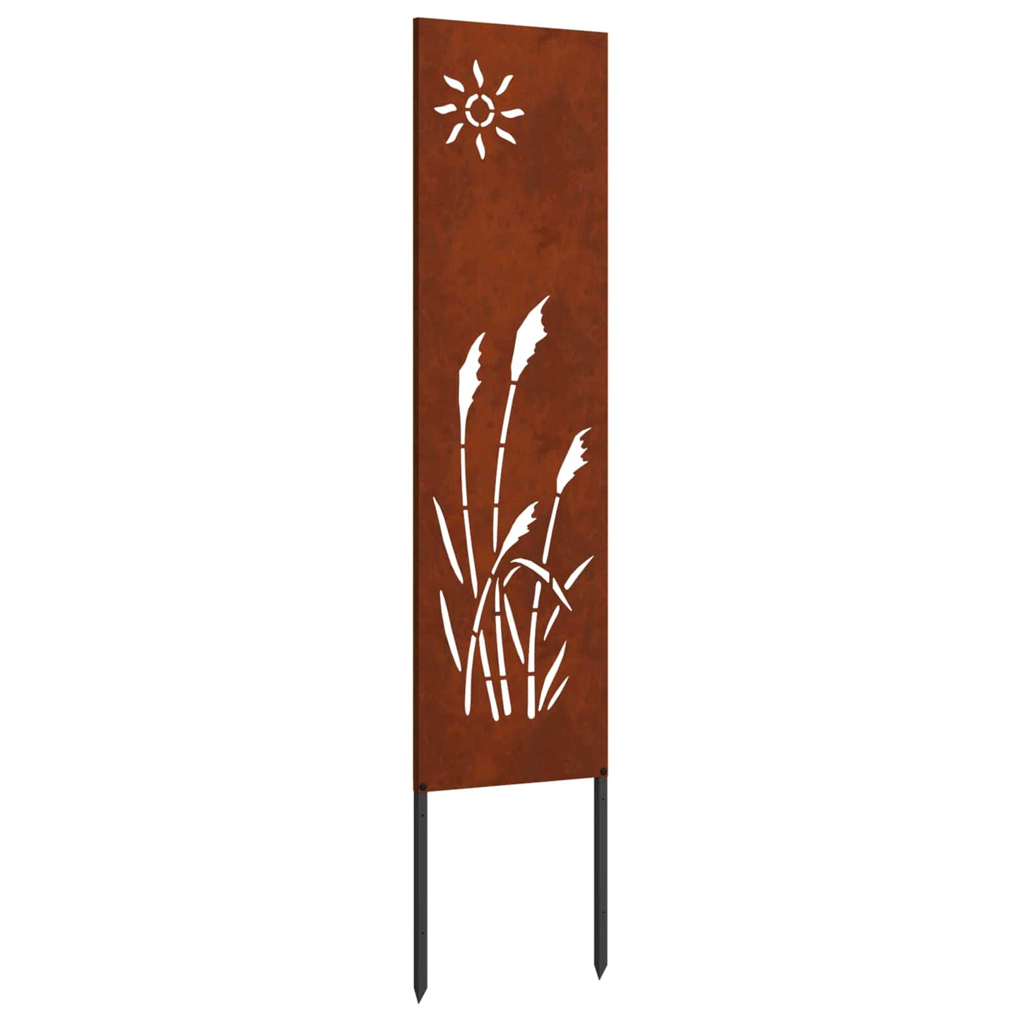 VidaXL Garten-Sichtschutz Laubsägearbeit rostig 32 x 140 cm Cortenstahl