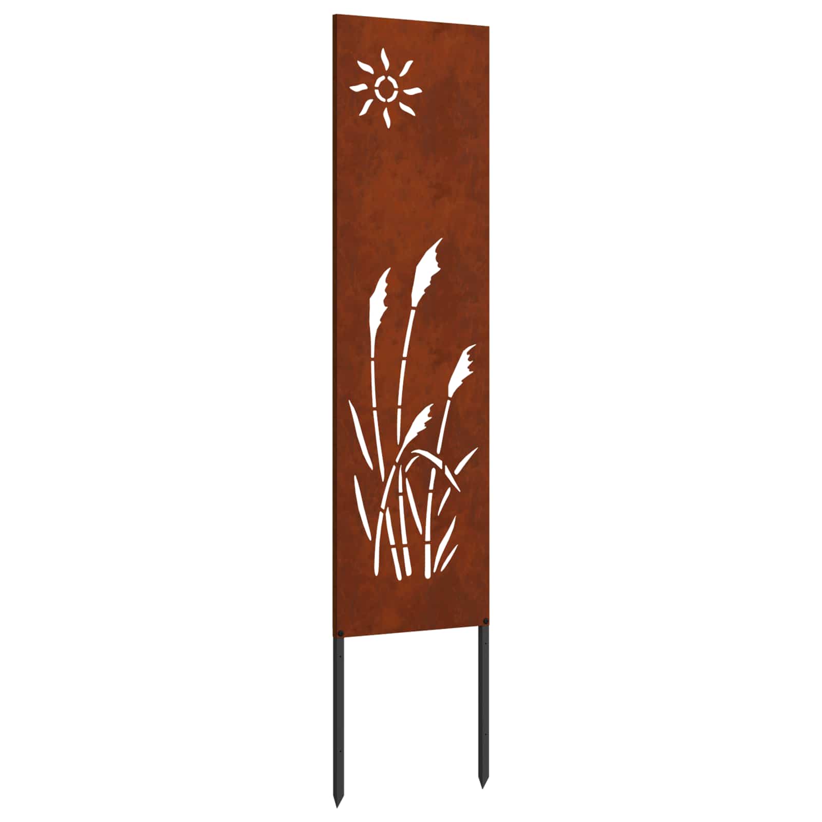 VidaXL Garten-Sichtschutz Laubsägearbeit rostig 32 x 140 cm Cortenstahl