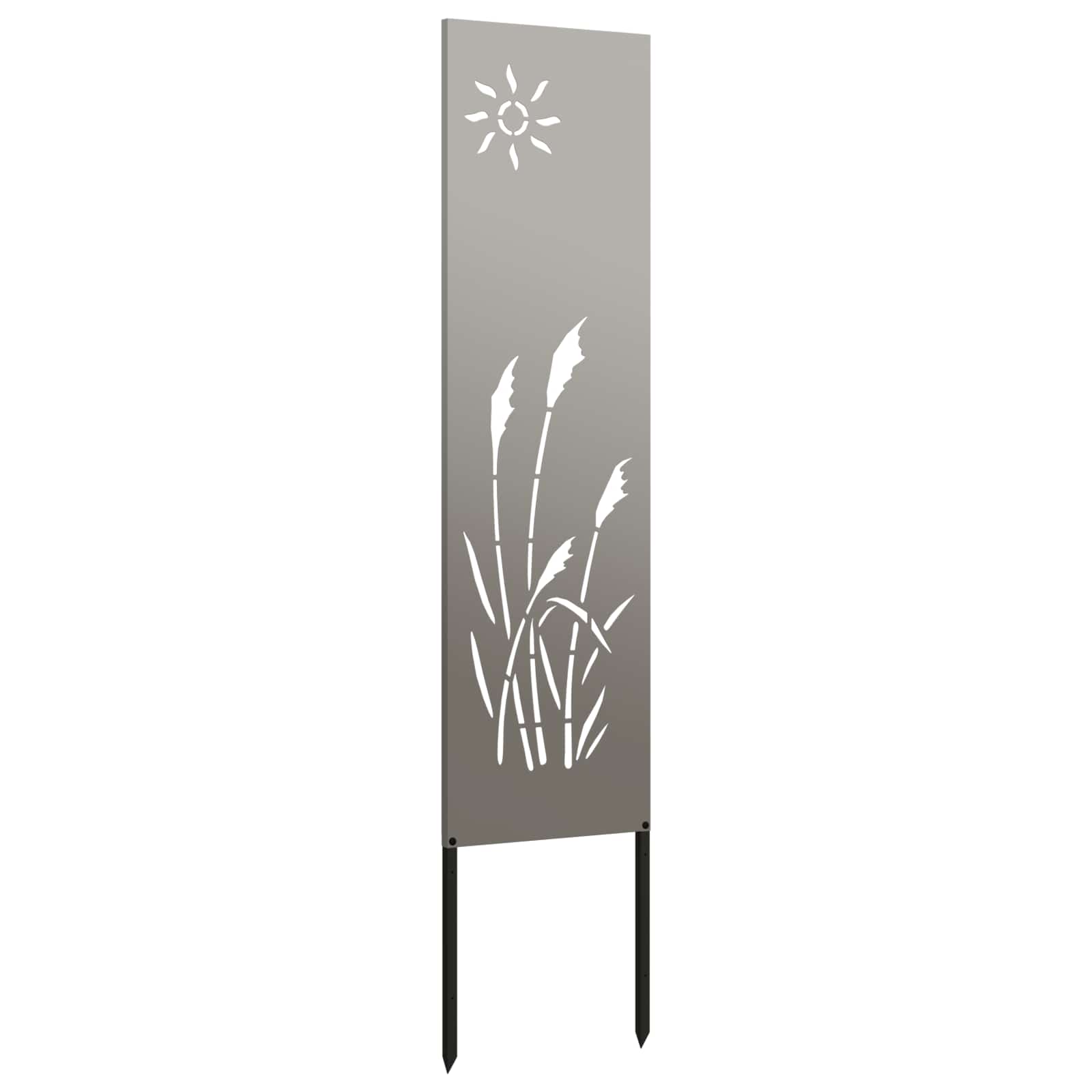 VidaXL Garten-Sichtschutz Laubsägearbeit rostig 32 x 140 cm Cortenstahl