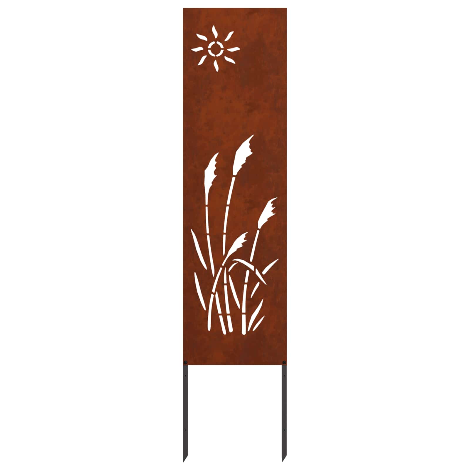 VidaXL Garten-Sichtschutz Laubsägearbeit rostig 32 x 140 cm Cortenstahl