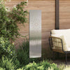 VidaXL Garten-Sichtschutz Laubsägewerk Silber 32 x 140 cm Edelstahl