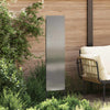Vidaxxl Garten-Sichtschutz Silber 32 x 140 cm verzinkter Stahl