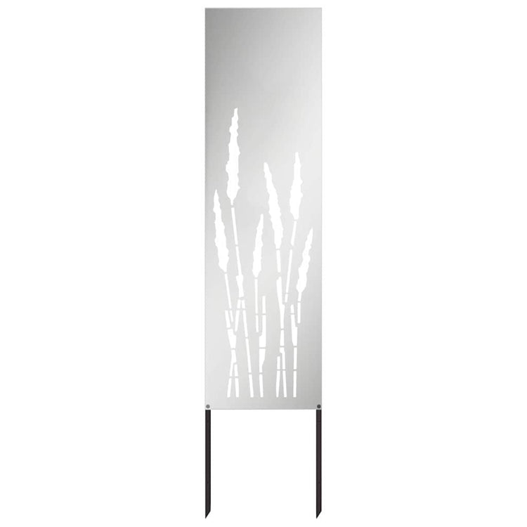 Vidaxxl Garten-Sichtschutz Silber 32 x 140 cm verzinkter Stahl