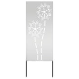 Vidaxxl Garten-Sichtschutz Silber 50 x 140 cm verzinkter Stahl - afbeelding 2