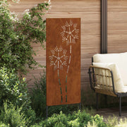 Vidaxxl Garten-Sichtschutz Laubsägearbeit rostig 50 x 140 cm Cortenstahl - afbeelding 3