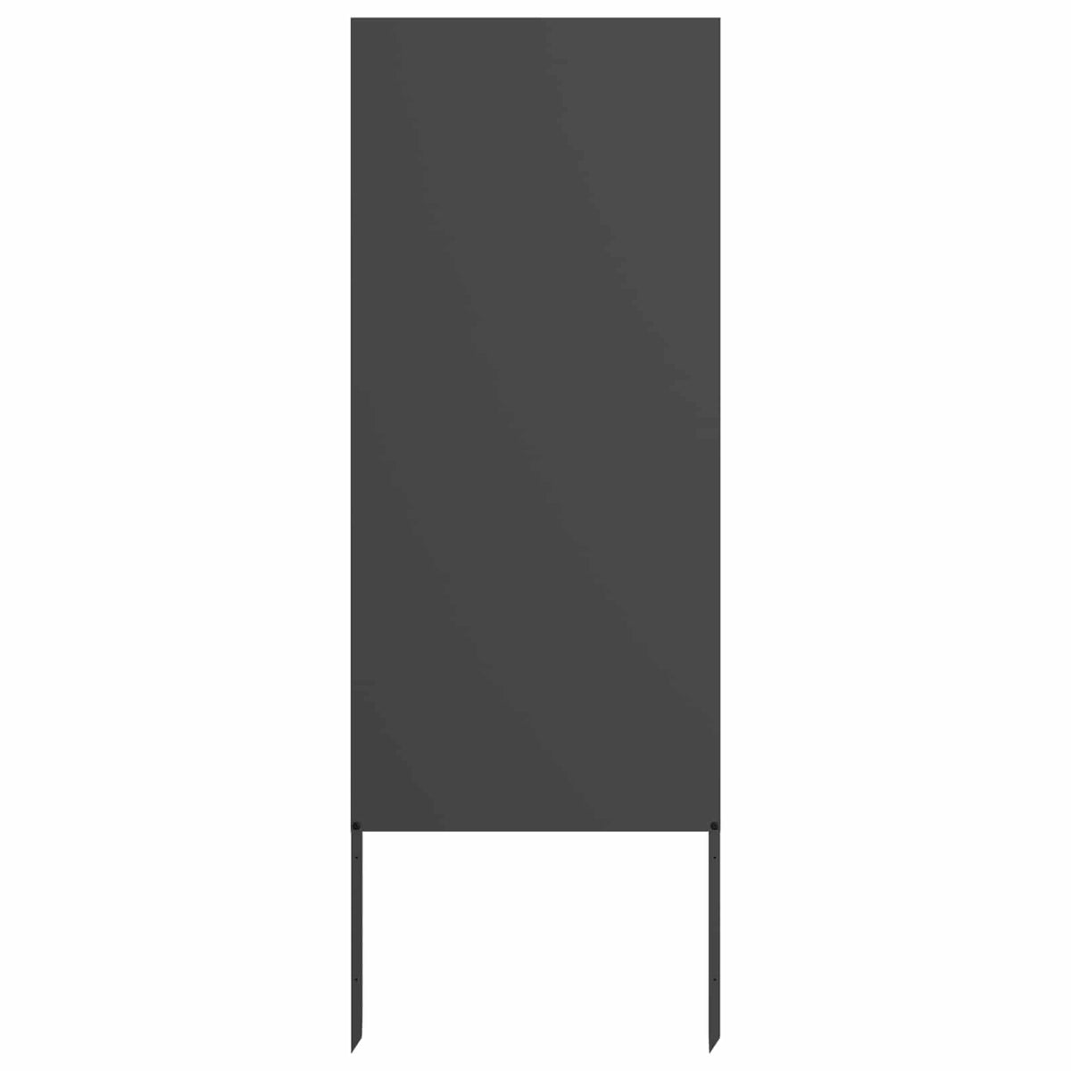 Vidaxxl Garten-Sichtschutz schwarz 50 x 140 cm kaltgewalzter Stahl
