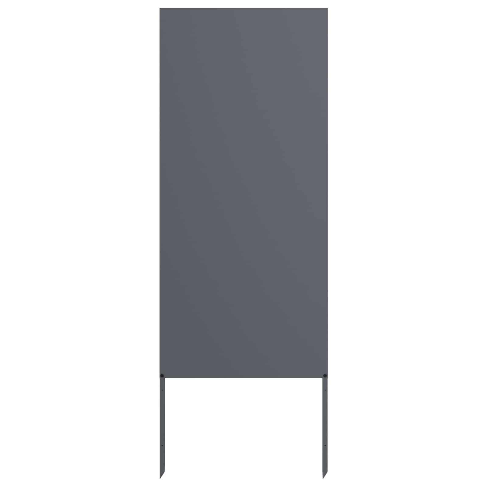 Vidaxxl Garten-Sichtschutz Anthrazit 50 x 140 cm kaltgewalzter Stahl