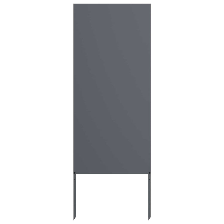 Vidaxxl Garten-Sichtschutz Anthrazit 50 x 140 cm kaltgewalzter Stahl