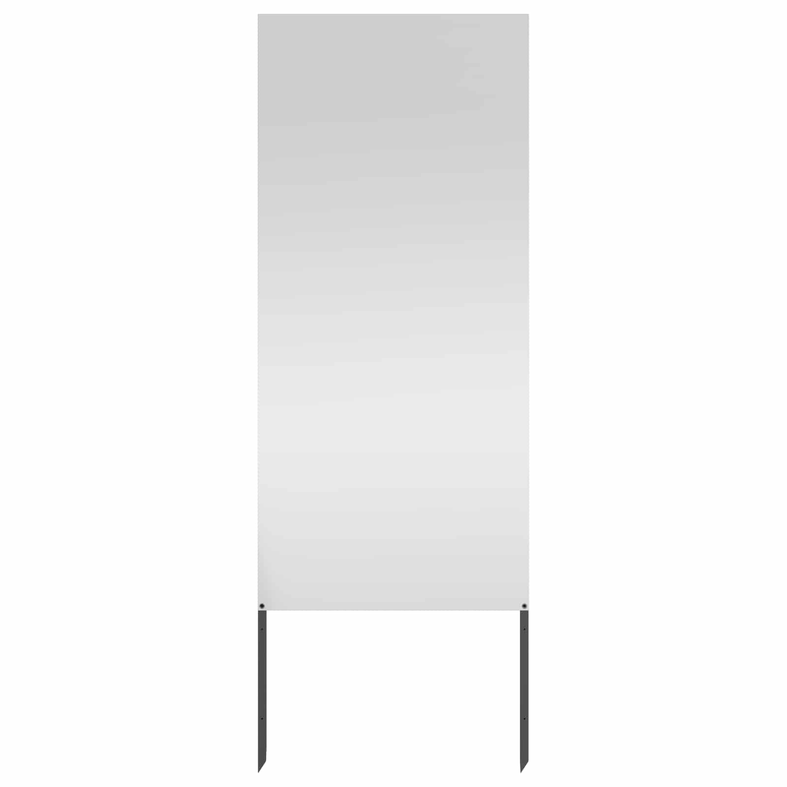 Vidaxxl Garten-Sichtschutz Silber 50 x 140 cm verzinkter Stahl