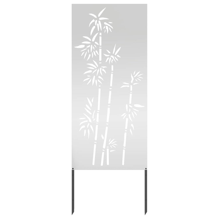 Vidaxxl Garten-Sichtschutz Silber 50 x 140 cm verzinkter Stahl