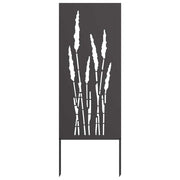 Vidaxxl Garten-Sichtschutz Blumen schwarz 50 x 140 cm kaltgewalzter Stahl - afbeelding 2