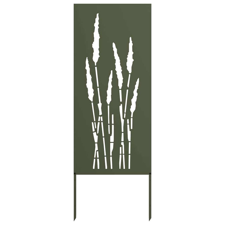 Vidaxxl Garten-Sichtschutz Olivgrün 50 x 140 cm kaltgewalzter Stahl