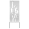 Vidaxxl Garten-Sichtschutz Silber 50 x 140 cm verzinkter Stahl