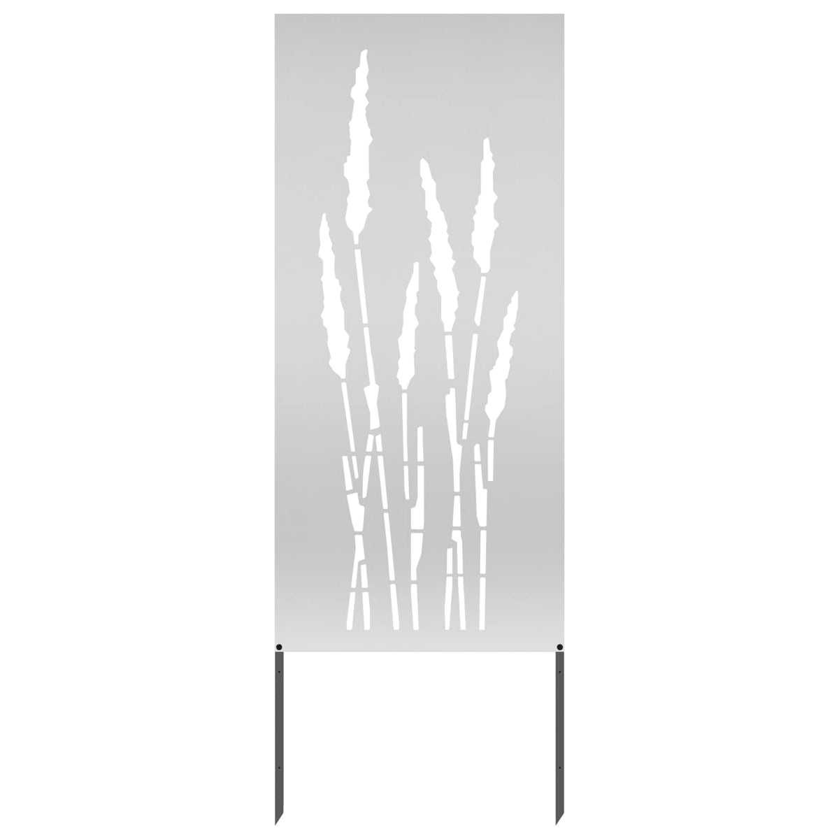 Vidaxxl Garten-Sichtschutz Silber 50 x 140 cm verzinkter Stahl