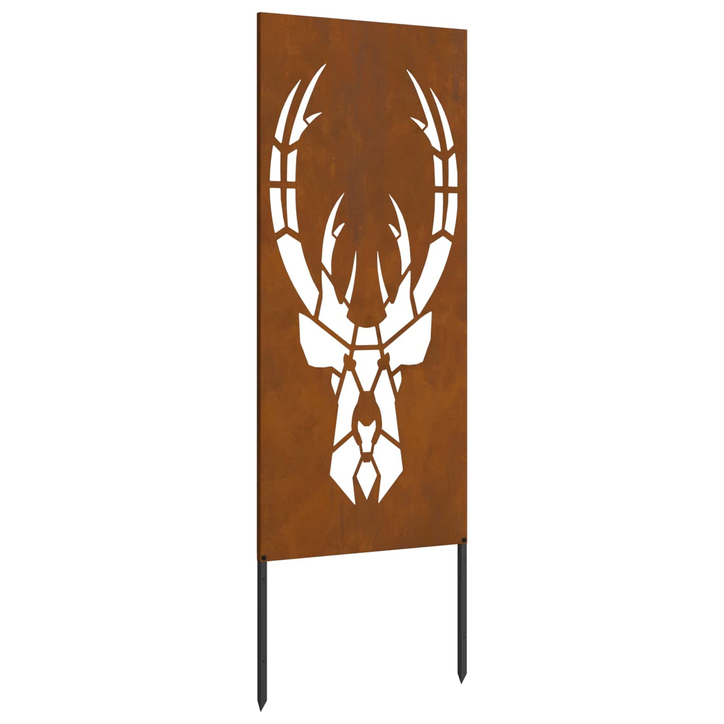 VidaXL Garten-Sichtschutz Tierdruck rostig 50 x 140 cm Cortenstahl
