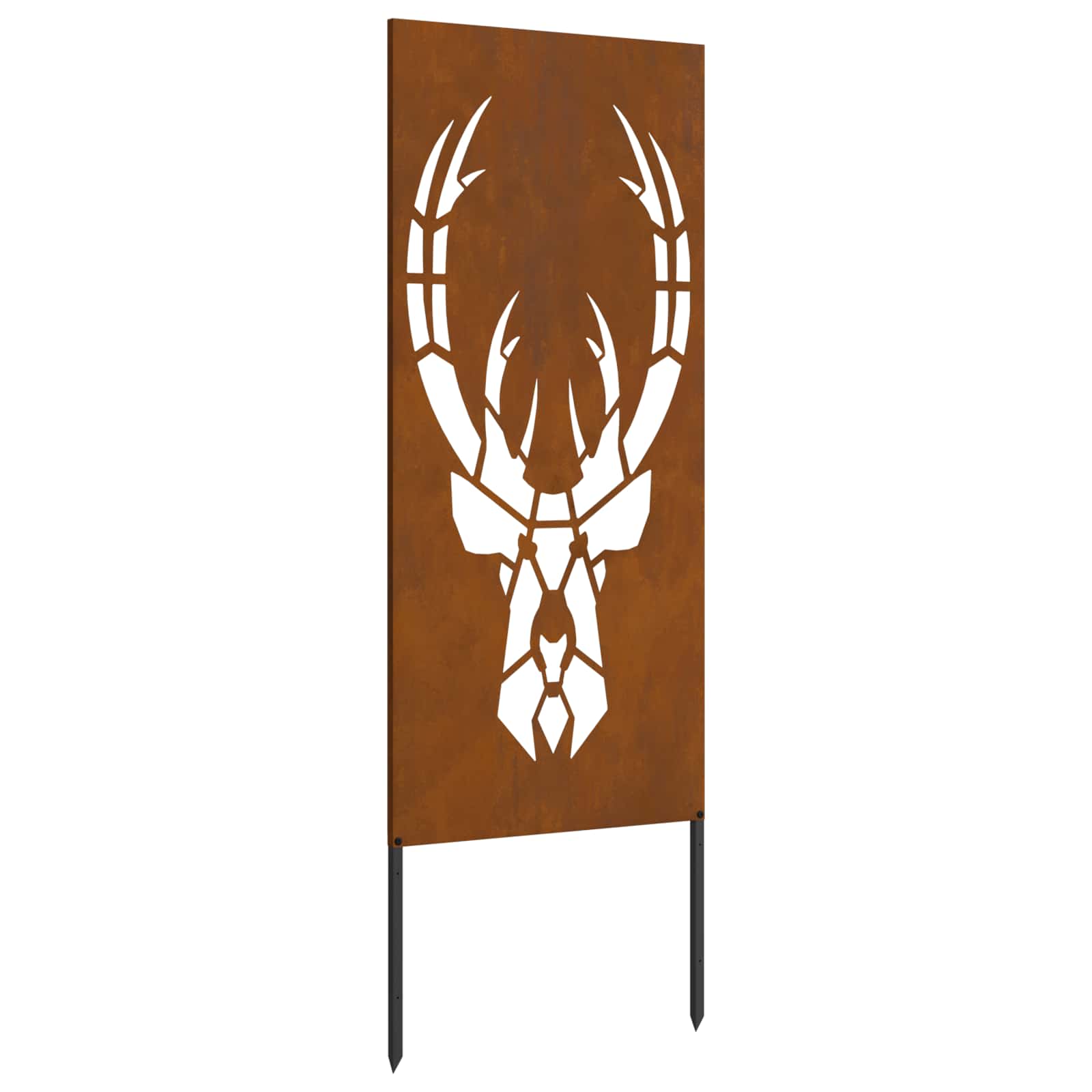 VidaXL Garten-Sichtschutz Tierdruck rostig 50 x 140 cm Cortenstahl