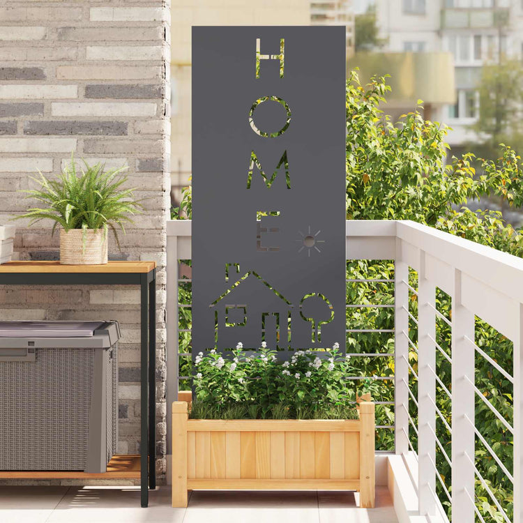 Vidaxxl Garten-Sichtschutz Anthrazit 50 x 140 cm kaltgewalzter Stahl
