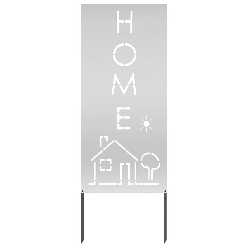 Vidaxxl Garten-Sichtschutz Silber 50 x 140 cm verzinkter Stahl