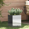 VidaXL Gartenblumentopf Edelstahl 32 x 32 x 40 cm Edelstahl