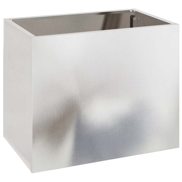 Vidaxx Gartenblumentopf Edelstahl 50 x 32 x 40 cm Edelstahl