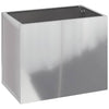 Vidaxl Gartenblumentopf aus verzinktem Stahl 50 x 32 x 40 cm
