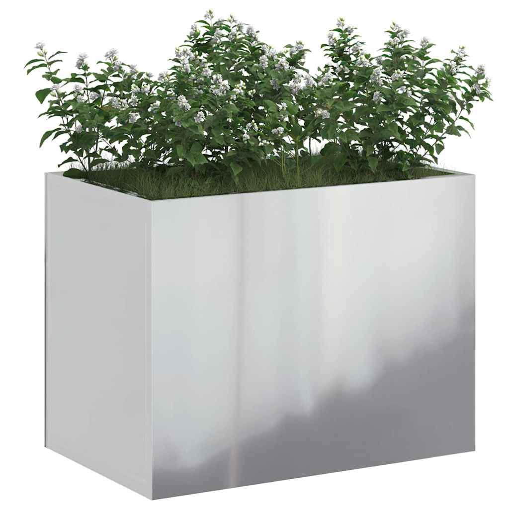 Vidaxl Gartenblumentopf aus verzinktem Stahl 50 x 32 x 40 cm