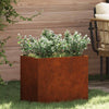 Vidaxl Gartenblumentopf Cortenstahl 50 x 32 x 40 cm Cortenstahl