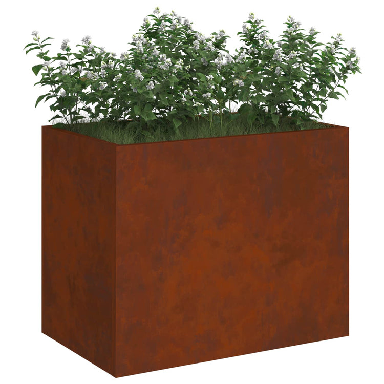 Vidaxl Gartenblumentopf Cortenstahl 50 x 32 x 40 cm Cortenstahl