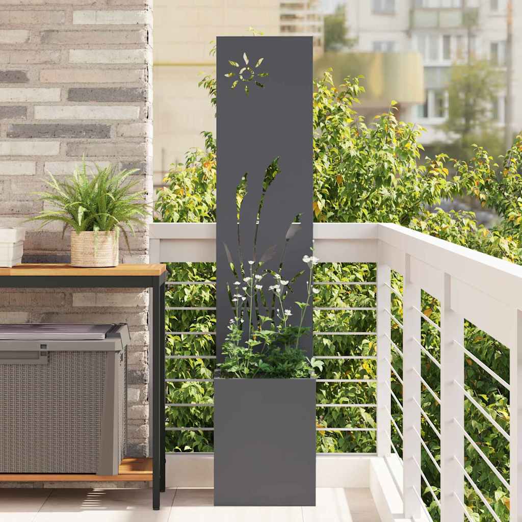 VidaXL Garten-Sichtschutz Laubsägearbeit Anthrazit 50 x 32 x 150 cm