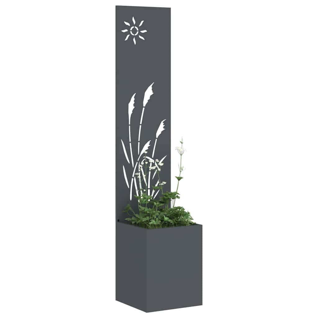 VidaXL Garten-Sichtschutz Laubsägearbeit Anthrazit 50 x 32 x 150 cm