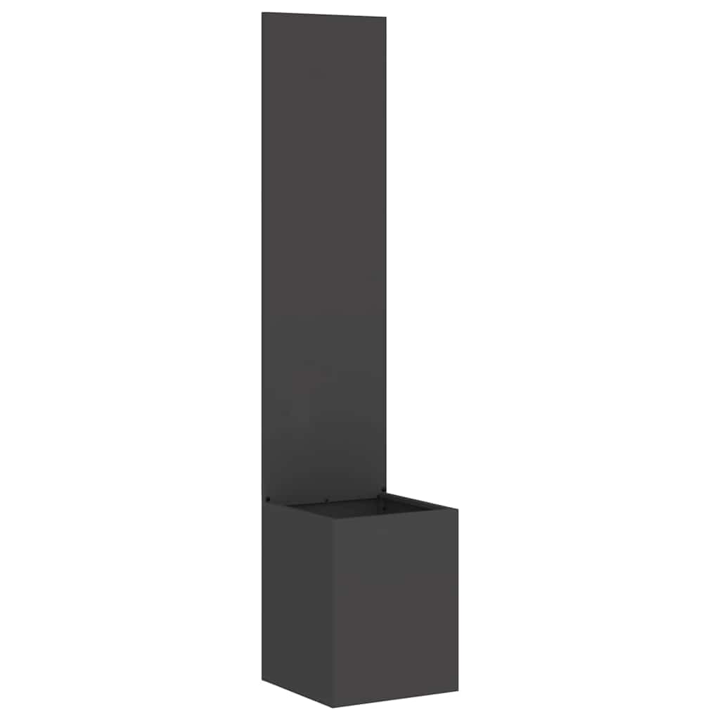 Vidaxxl Garten-Sichtschutz schwarz 32 x 32 x 150 cm kaltgewalzter Stahl