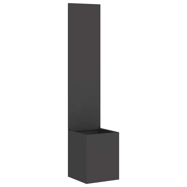 Vidaxxl Garten-Sichtschutz schwarz 32 x 32 x 150 cm kaltgewalzter Stahl