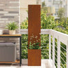 Vidaxl Garten-Sichtschutz rostig 50 x 32 x 150 cm Cortenstahl
