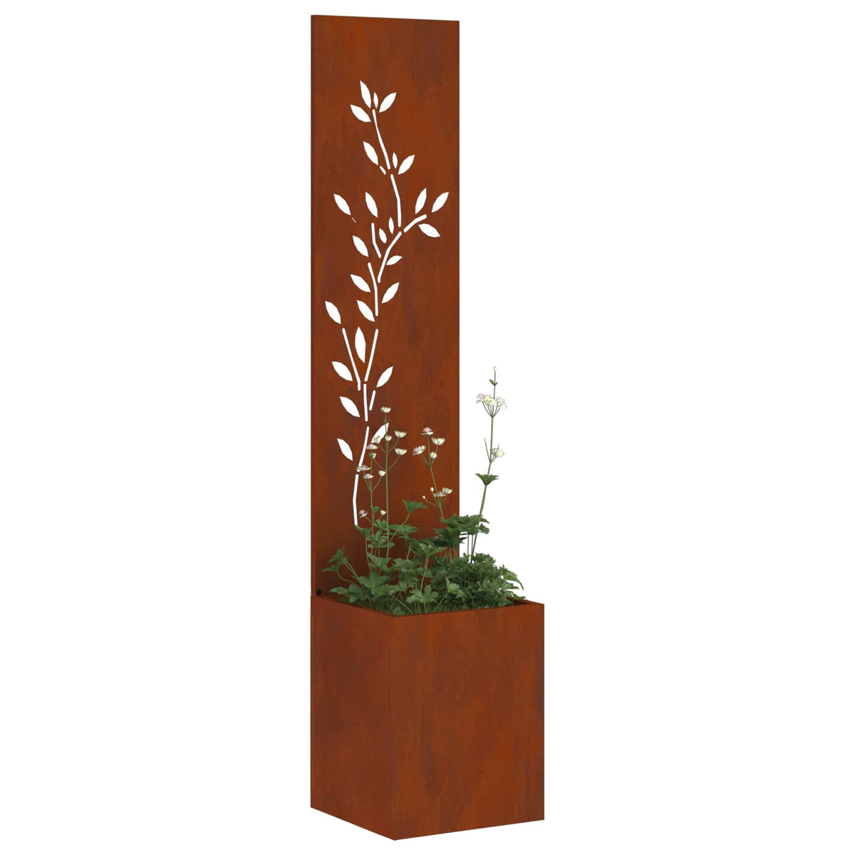 Vidaxl Garten-Sichtschutz rostig 32 x 32 x 150 cm Cortenstahl