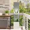 VidaXL Garten-Sichtschutz Tierdruck Silber 32 x 32 x 150 cm