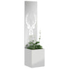 VidaXL Garten-Sichtschutz Tierdruck Silber 32 x 32 x 150 cm