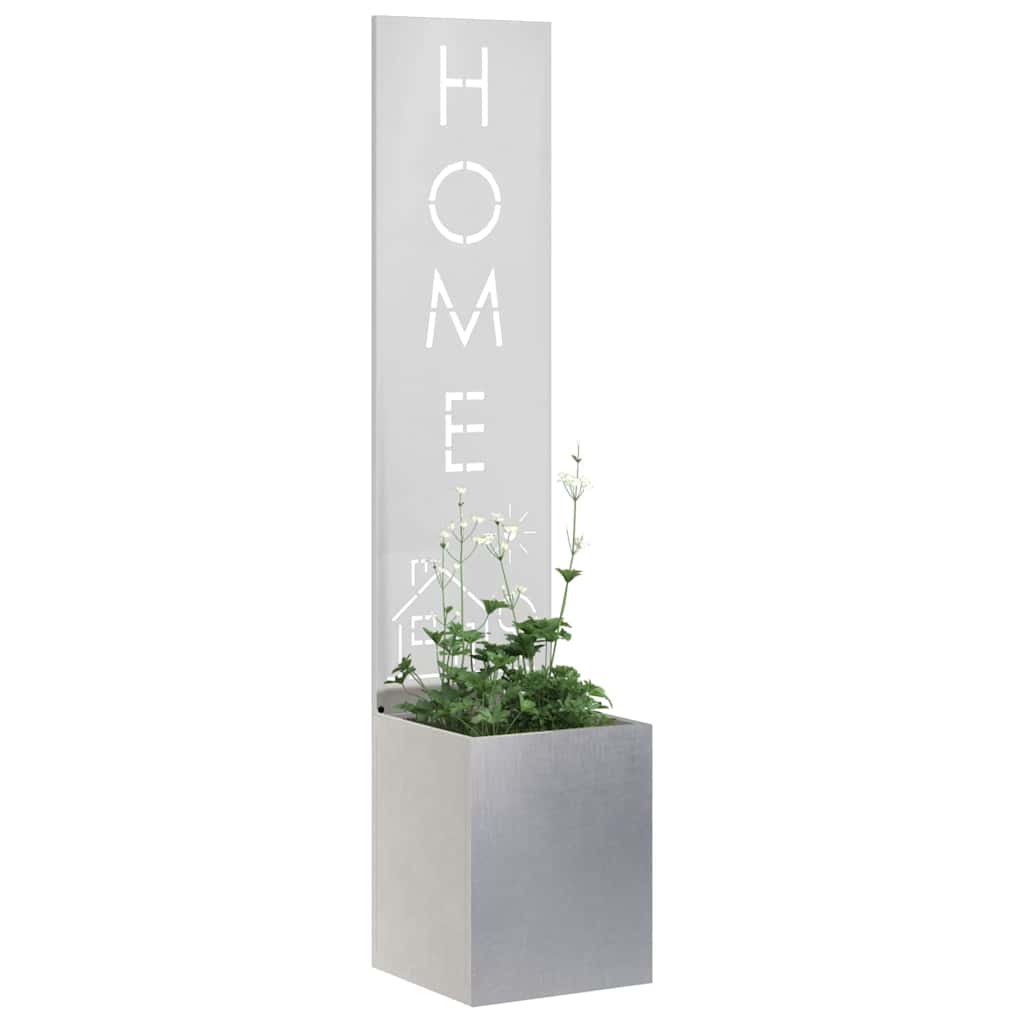 VidaXL Garten-Sichtschutz Silber 32 x 32 x 150 cm Edelstahl