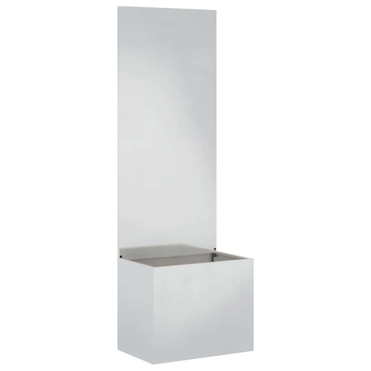 VidaXL Garten-Sichtschutz Silber 50 x 32 x 150 cm Edelstahl