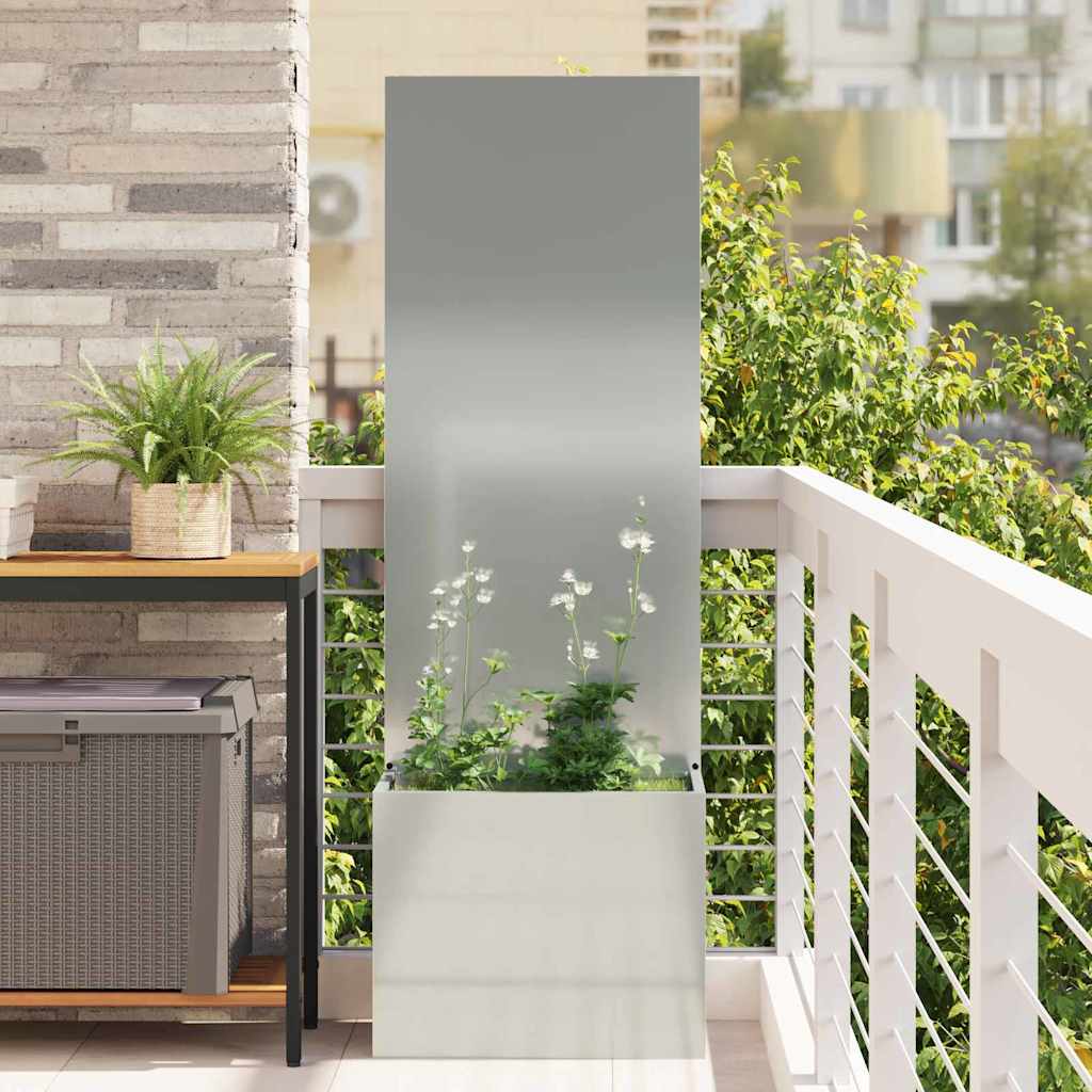 VidaXL Garten-Sichtschutz Laubsägearbeit Silber 50 x 32 x 150 cm