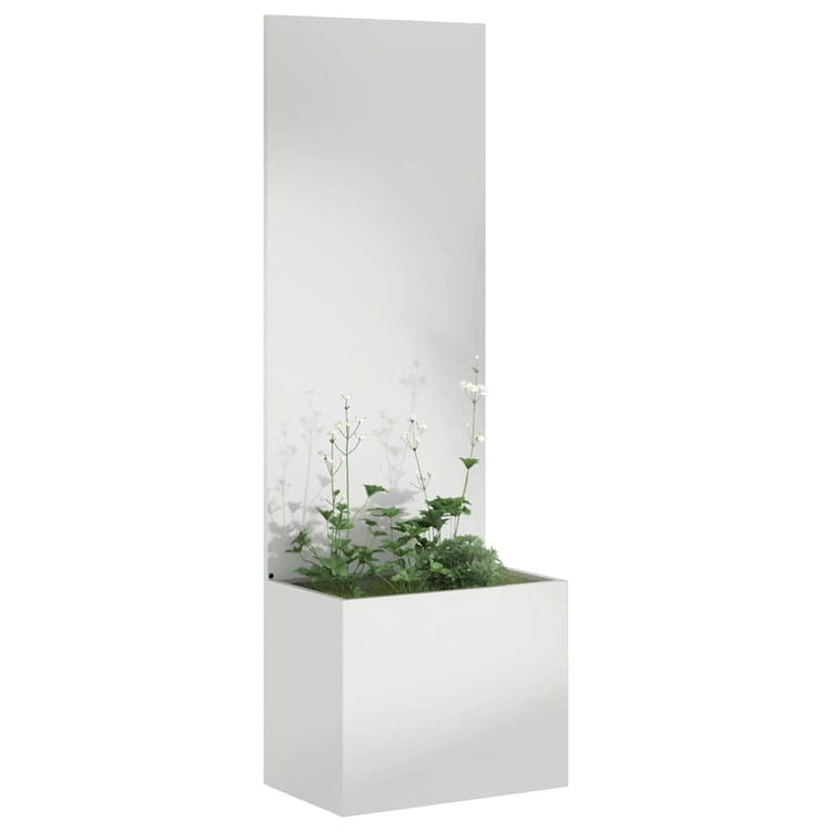 VidaXL Garten-Sichtschutz Laubsägearbeit Silber 50 x 32 x 150 cm