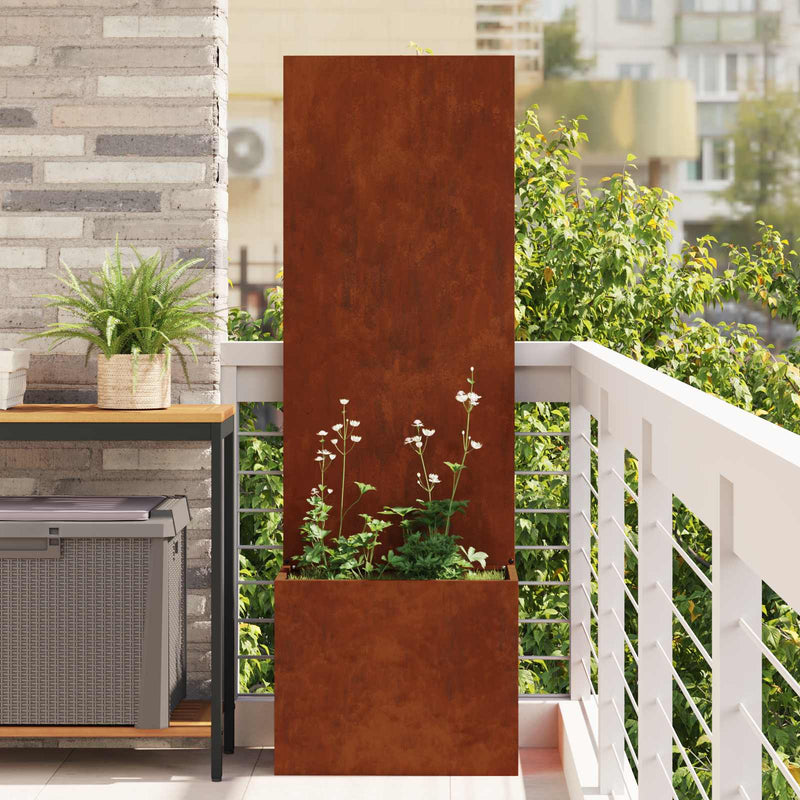 Vidaxl Garten-Sichtschutz rostig 50 x 32 x 150 cm Cortenstahl