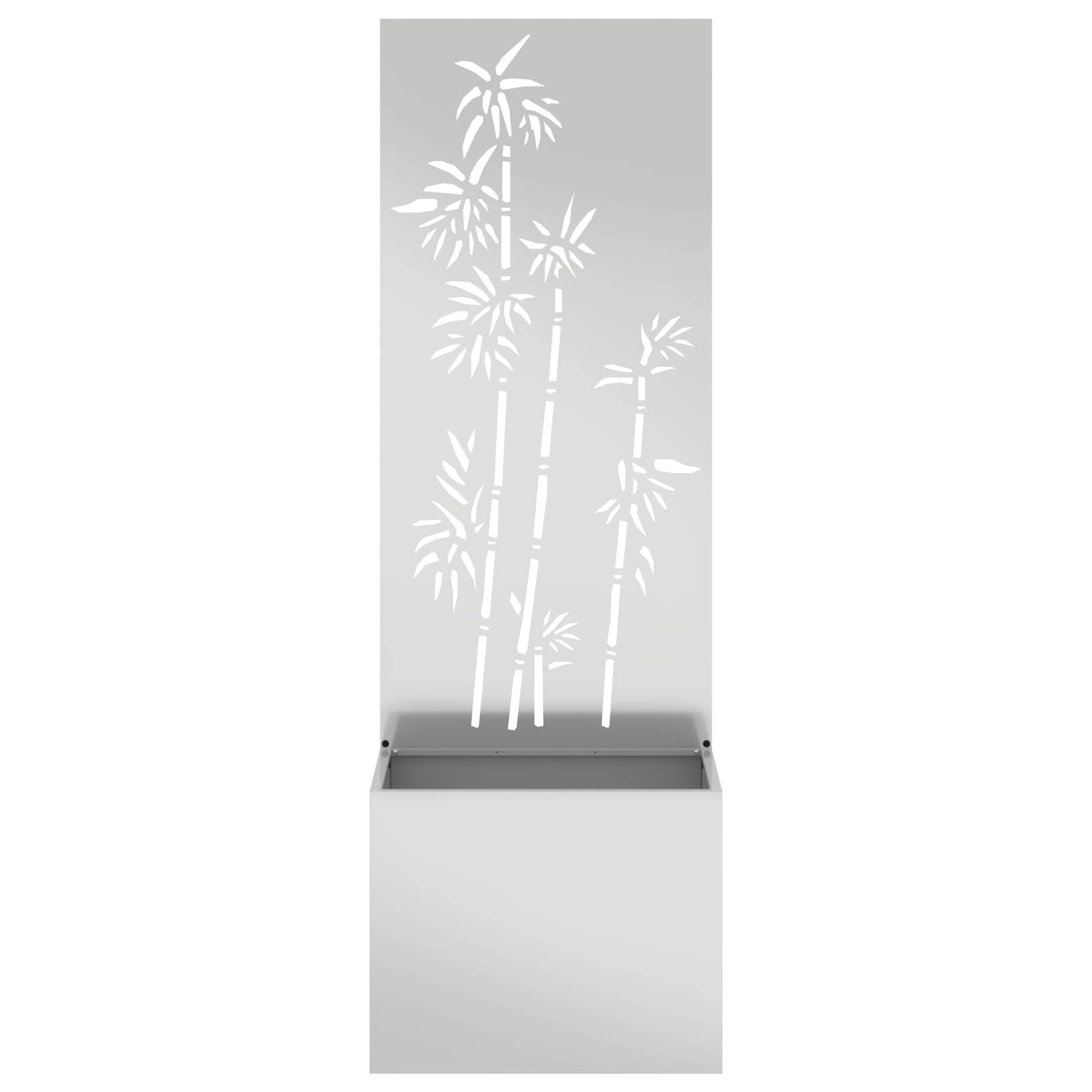Vidaxxl Garten-Sichtschutz Silber 50 x 140 cm verzinkter Stahl