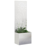 VidaXL Garten-Sichtschutz Laubsägewerk Silber 50 x 140 cm Edelstahl - afbeelding 3
