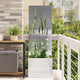 VidaXL Garten-Sichtschutz Laubsägewerk Silber 50 x 140 cm Edelstahl