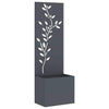 VidaXL Garten-Sichtschutz Blumen Anthrazit 50 x 32 x 150 cm