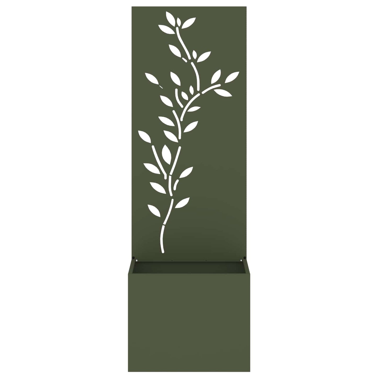 Vidaxxl Garten-Sichtschutz Olivgrün 50 x 140 cm kaltgewalzter Stahl