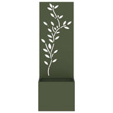 Vidaxxl Garten-Sichtschutz Olivgrün 50 x 140 cm kaltgewalzter Stahl - afbeelding 3