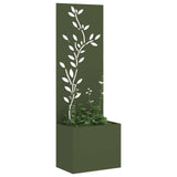 Vidaxxl Garten-Sichtschutz Olivgrün 50 x 140 cm kaltgewalzter Stahl - afbeelding 2